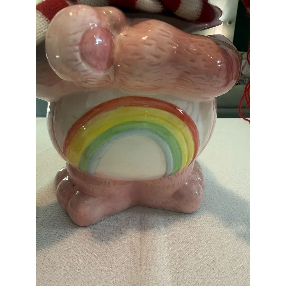 Vintage 2004 American Greetings Care Bears Cheer Bear Ceramic Cookie Jar